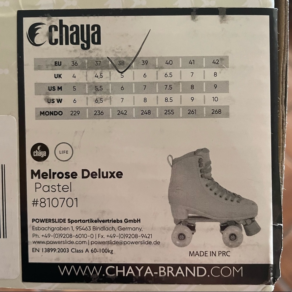 Chaya Melrose Deluxe Pastel Roller Skates Gem